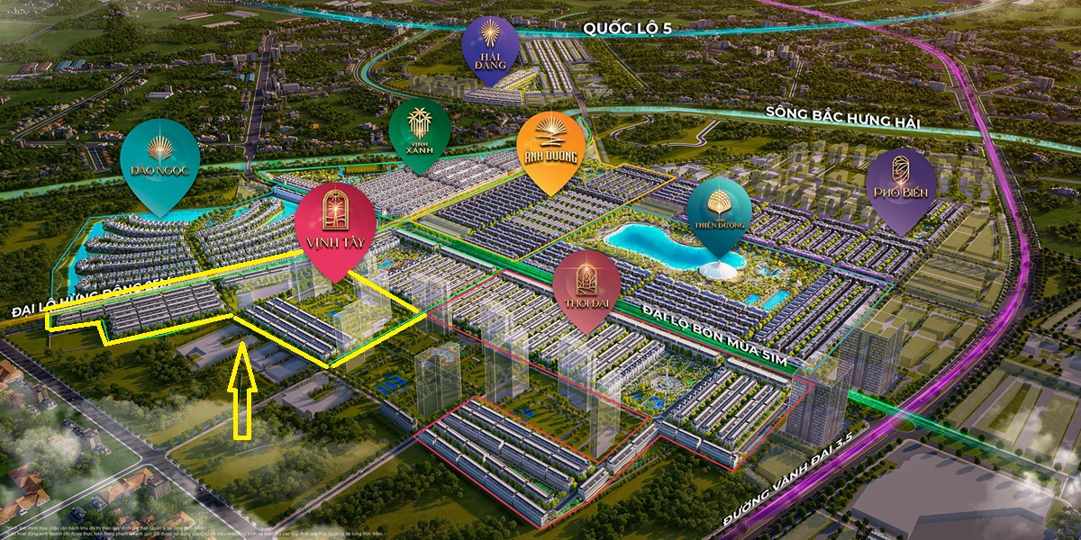 Phân khu Vịnh Tây vinhomes Ocean Park 3