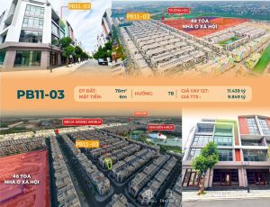 Bán liền kề Phố Biển 11 căn 03 DT 78m2, MT 6m, Tây Bắc Vinhomes Ocean Park 3 The Crown Hưng Yên
