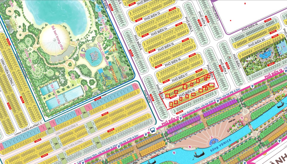 Bán liền kề Phố Biển 18 Vinhomes Ocean Park 3 The Crown Hưng Yên