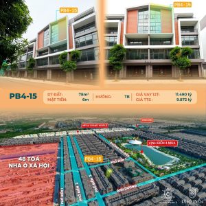 Bán liền kề Phố Biển 4 căn 15 Vinhomes Ocean Park 3 The Crown Hưng Yên