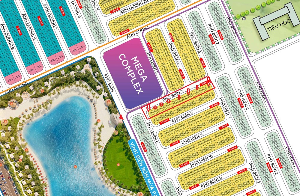 Bán liền kề Phố Biển 7 Vinhomes Ocean Park 3 The Crown Hưng Yên