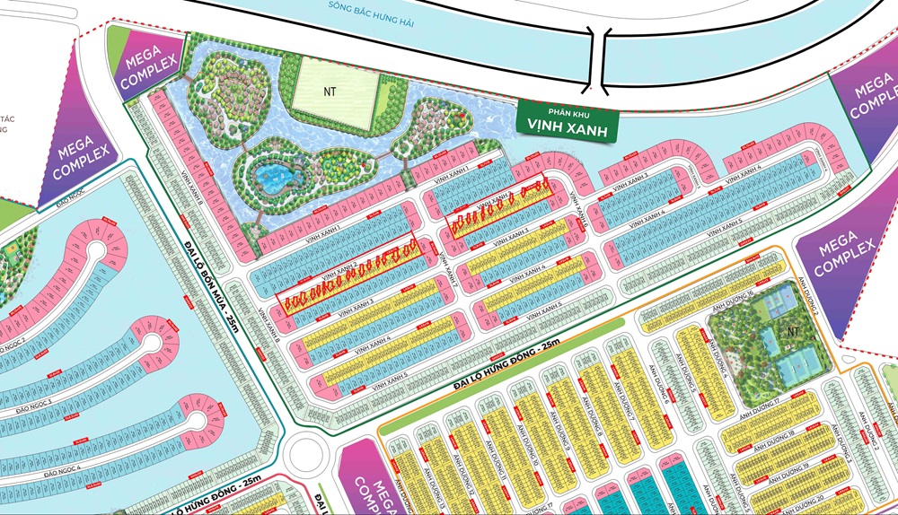 Bán liền kề Vịnh Xanh 2 Vinhomes Ocean Park 3 The Crown Hưng Yên