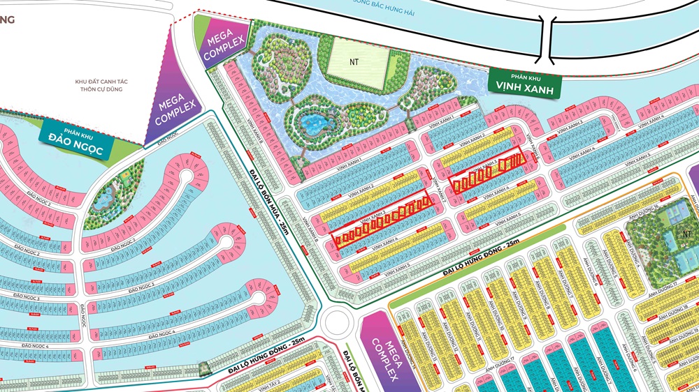 Bán liền kề Vịnh Xanh 3 Vinhomes Ocean Park 3 The Crown Hưng Yên. Quỹ căn liền kề 90m2, liền kề xẻ khe 126m2 vị trí đẹp giá tốt