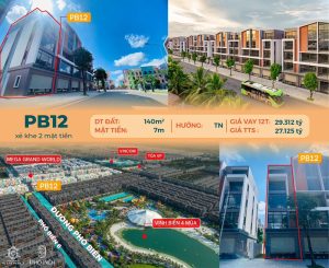 Bán shophouse Phố Biển 12 140m2 Vinhomes Ocean Park 3 The Crown Hưng Yên