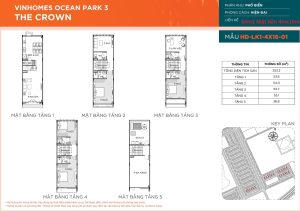 Layout thiết kế căn 64m2 Phố Biển Vinhomes Ocean Park 3