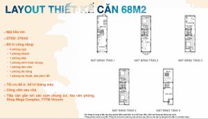 Layout thiết kế căn 68m2 Phân Khu Thời Đại