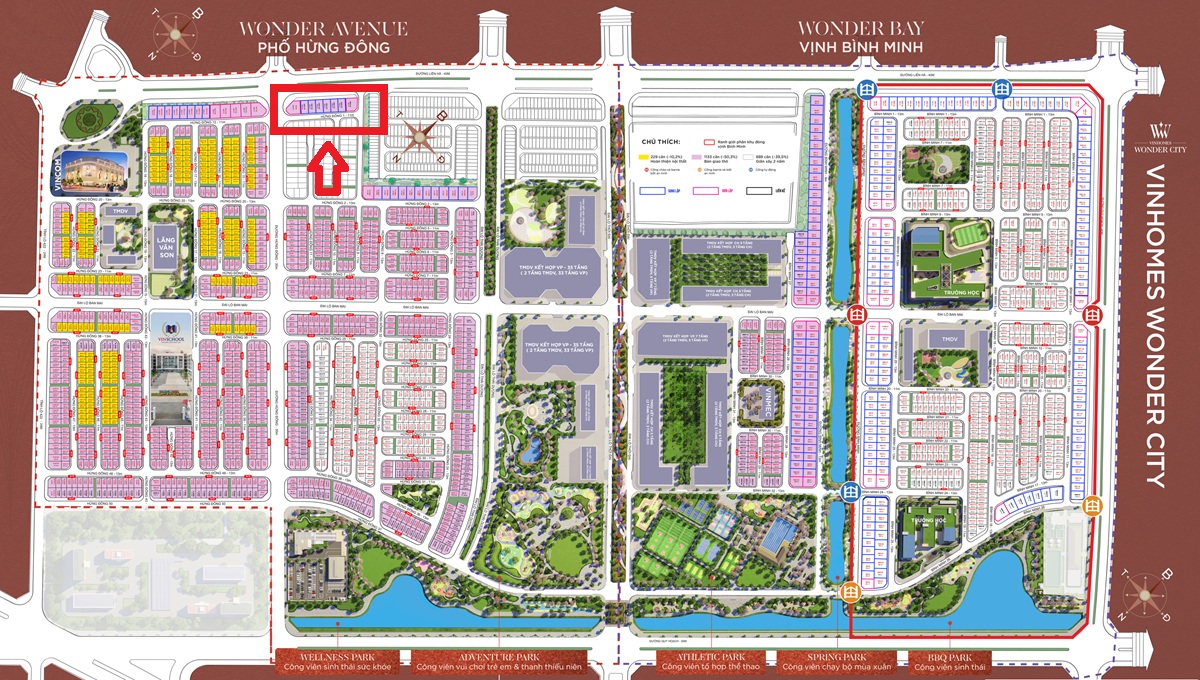 Bán biệt thự đơn lập song lập Hừng Đông 01 HĐ-01 Vinhomes Wonder City Đan Phượng