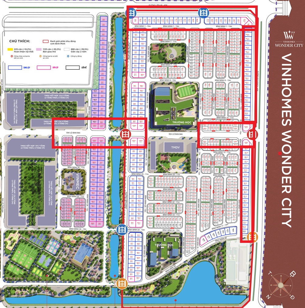Bán shophouse Bình Minh Vinhomes Wonder City Đan Phượng
