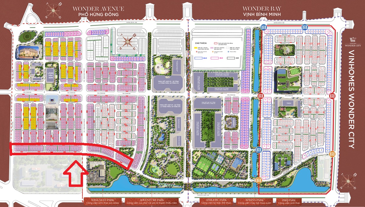 Bán shophouse Hừng Đông 50 Vinhomes Wonder City Đan Phượng