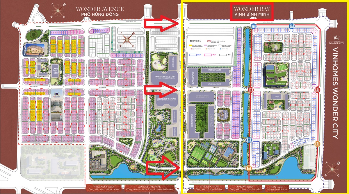 Phân khu Bình Minh khép kín Vinhomes Wonder City Đan Phượng