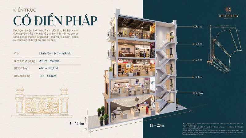 Cổ điển pháp Kiến trúc New York Vinhomes The Gallery 148 Giảng Võ Đống Đa