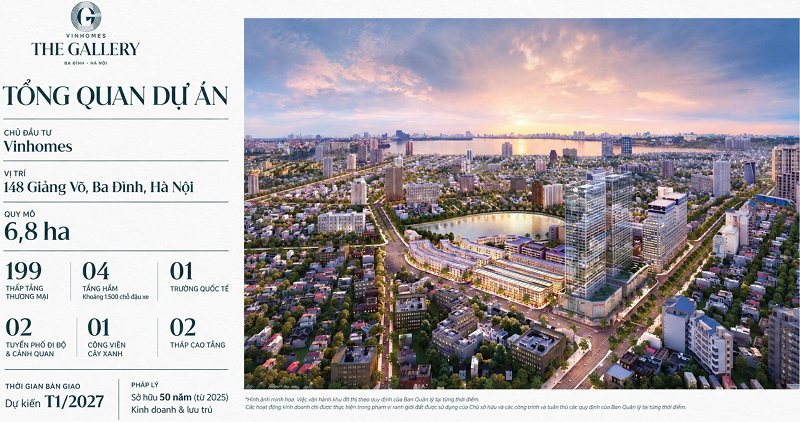 Giới thiệu tổng quan Vinhomes The Gallery 148 Giảng Võ Đống Đa