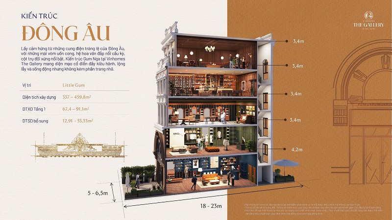 Kiến trúc Đông Âu liền kề Vinhomes The Gallery 148 Giảng Võ Đống Đa