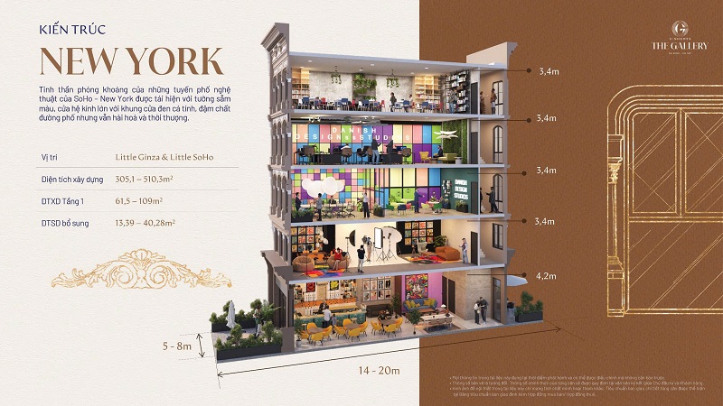 Kiến trúc New York Vinhomes The Gallery 148 Giảng Võ Đống Đa