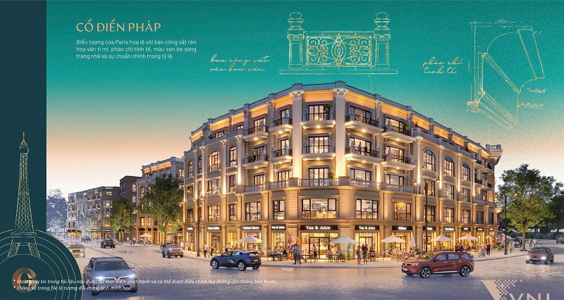 Phong cách cổ điển pháp Vinhomes The Gallery Giảng Võ