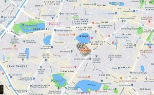 Vị trí Vinhomes The Gallery - Vinhomes 148 Giảng Võ Ba Đình
