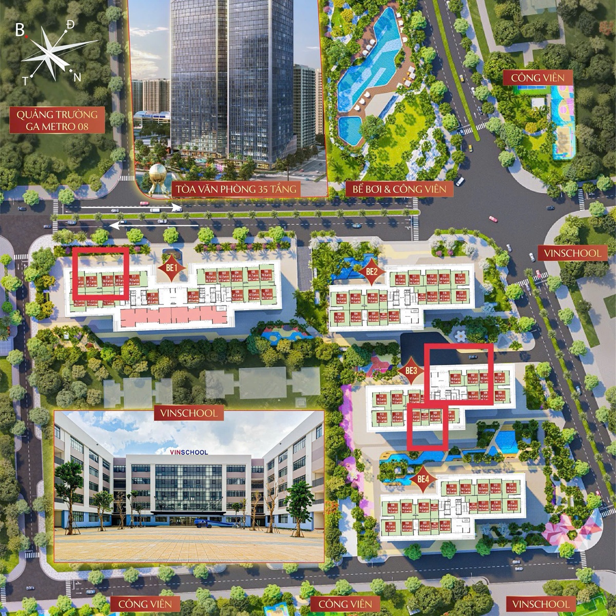 Shophouse chân đế The Beverly Vinhomes Ocean Park 1; bán và cho thuê