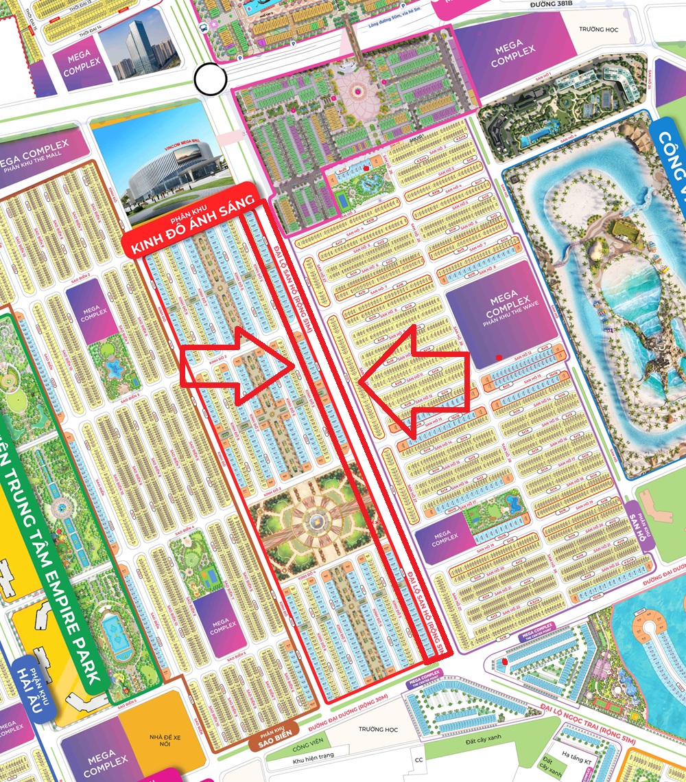 Biệt thự Đại lộ San Hô Vinhomes Ocean Park 2 The Empire Hưng Yên