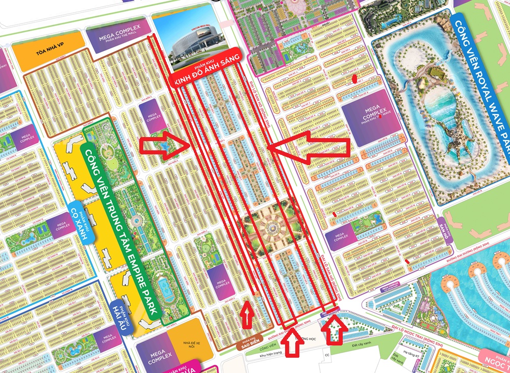 Mua bán liền kề Kinh Đô Ánh Sáng Vinhomes Ocean Park 2 The Empire Hưng Yên