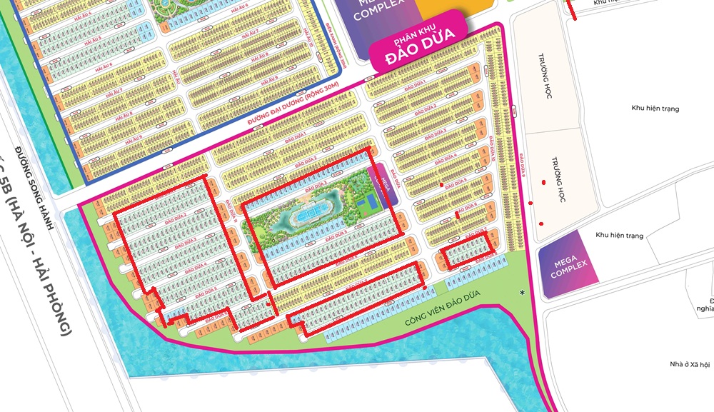 Biệt thự song lập Đảo Dừa Vinhomes Ocean Park 2 - The Empire (Ocean City) Hưng Yên giá rẻ