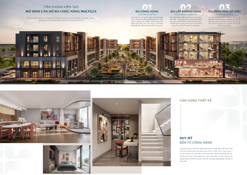 Kiến trúc thiết kế Masteri Sky Quarter