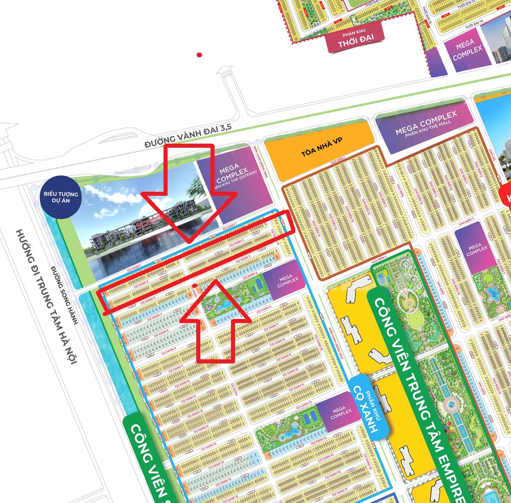Liền kề Cọ Xanh 2 Vinhomes Ocean Park 2 The Empire Ocean City Hưng Yên