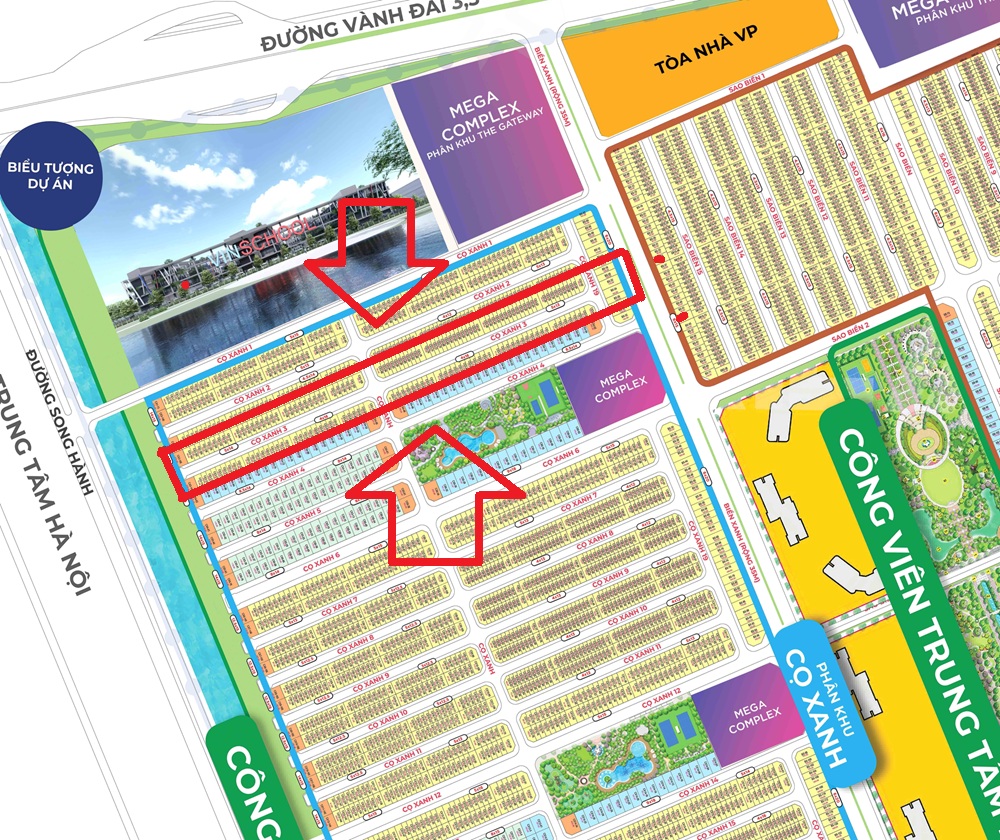 Liền kề Cọ Xanh 3 Vinhomes Ocean Park 2 The Empire Ocean City Hưng Yên