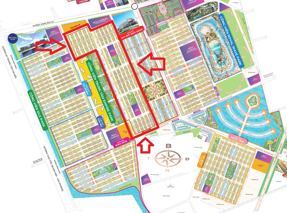 Phân khu Sao Biển Vinhomes Ocean Park 2 The Empire Hưng Yên