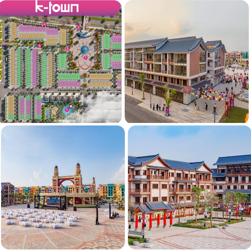 cho thuê the K-Town vinhomes ocean park 2; Cho tôi thông tin, hình ảnh, diện tích, giá cho thuê, các ngành hàng, dòng người, dòng tiền, dòng xe