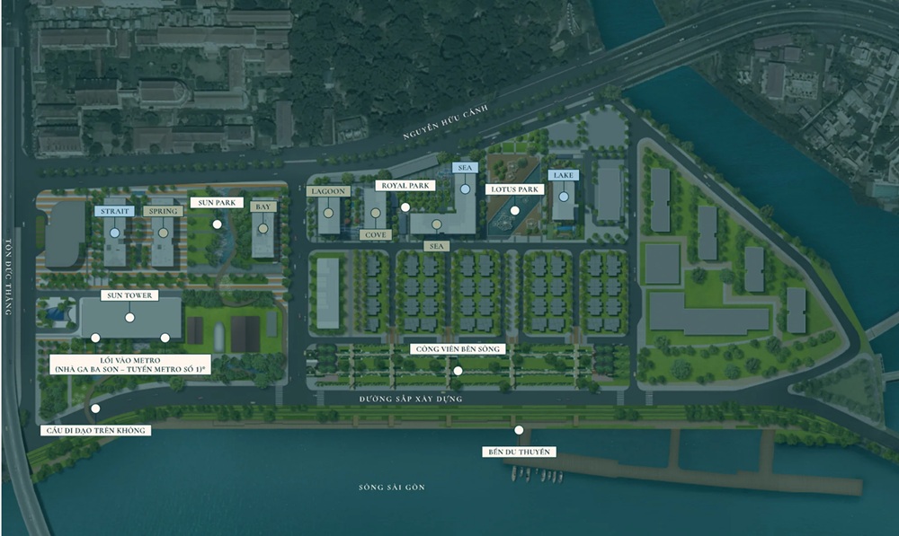 Bản đồ vị trí Grand Marina Saigon, Tôn Đức Thắng, Bến Nghé, Quận 1, Hồ Chí Minh