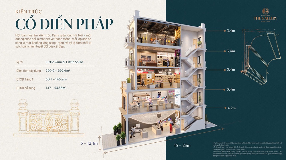 Cho thuê nhà liền kề Vinhomes The Gallery Giảng Võ - 148 Giảng Võ, Ba Đình, Hà Nội