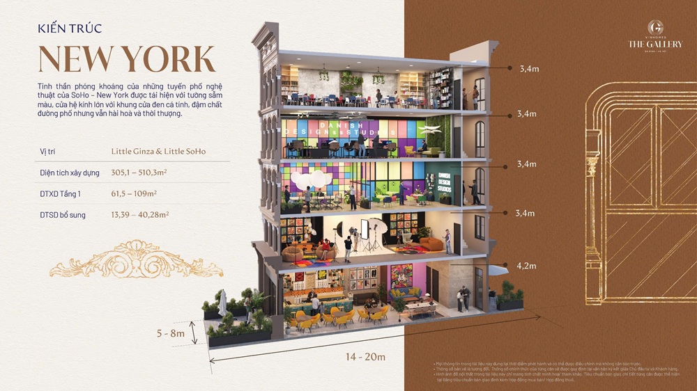 Cho thuê shophouse Vinhomes The Gallery Giảng Võ - 148 Giảng Võ, Ba Đình, Hà Nội