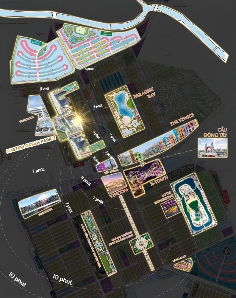 Kết nối căn hộ chung cư masterise vinhomes ocean park 3 the crown OCean city Hưng Yên