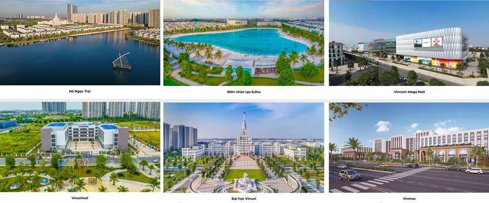 tiện ích Malibu Walk Vinhomes Ocean Park 1
