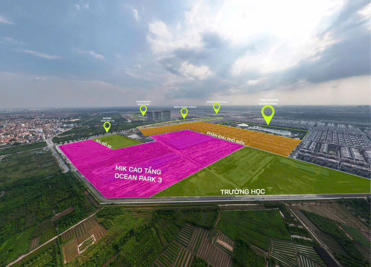 Căn hộ chung cư MIK Vinhomes Ocean Park 3 – The Crown Văn Giang Hưng Yên mở bán