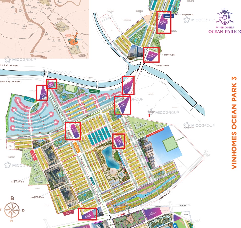 Mega Complex Vinhomes Ocean Park 3 The Crown Hưng Yên