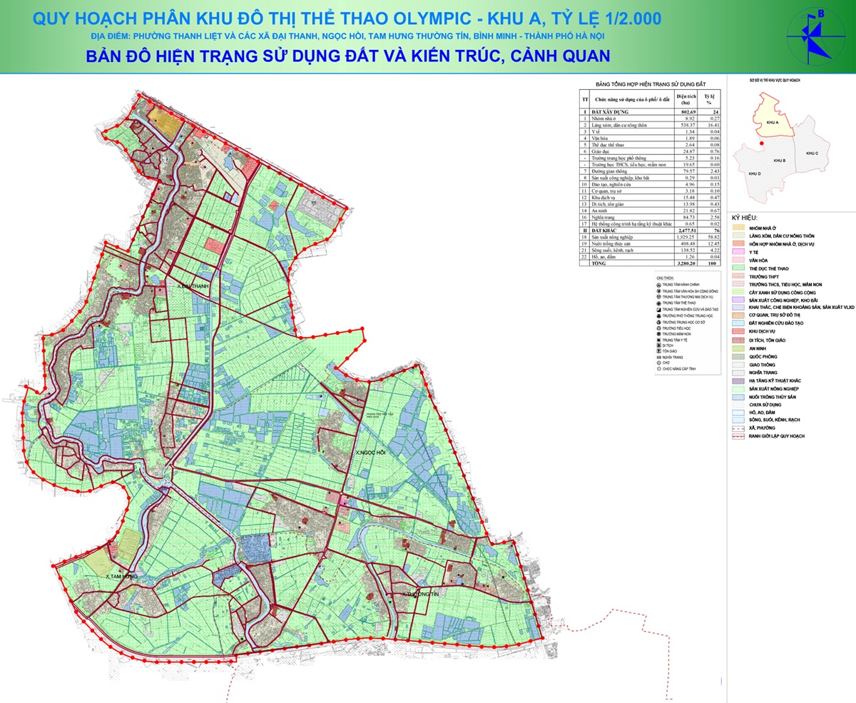 Quy hoạch phân khu Khu đô thị Vinhomes Olympic Ngọc Hồi