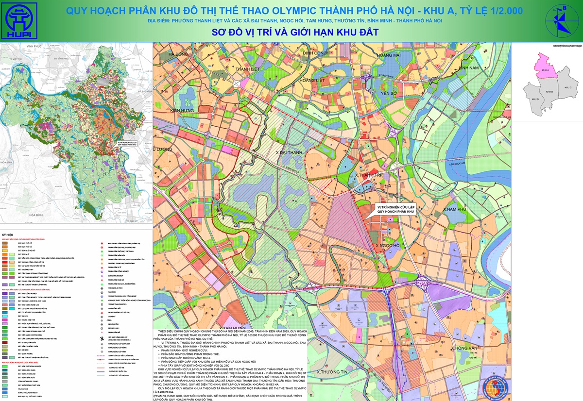 Quy hoạch phân khu thể thao Khu đô thị Vinhomes Olympic Ngọc Hồi