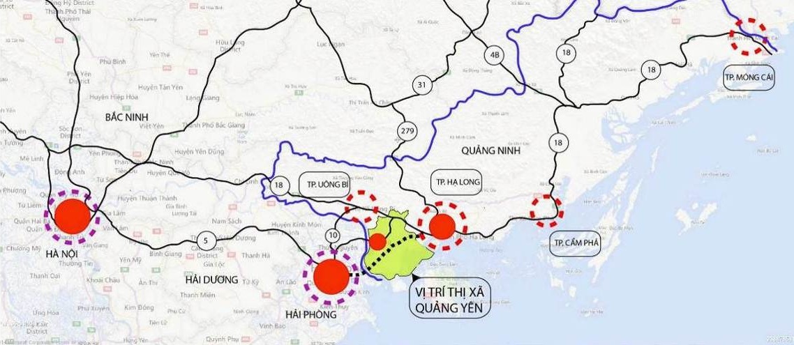 Vị trí Vinhomes Apollo City Hạ Long Xanh Quảng Ninh mở bán