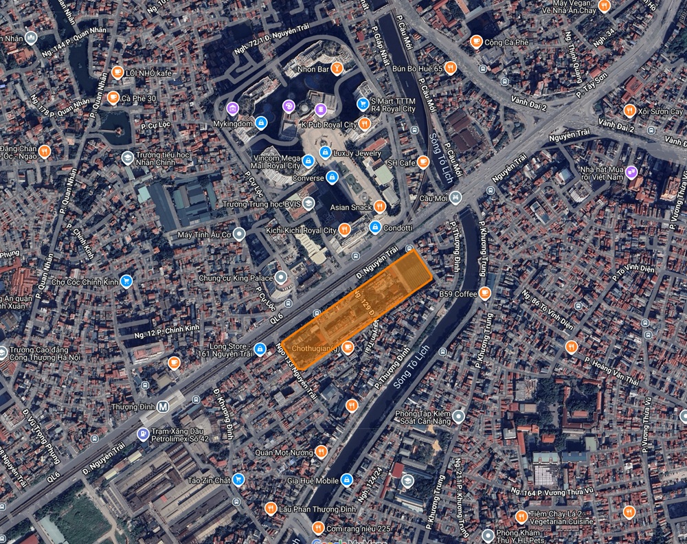 Vị trí Vinhomes Cao Xà Lá Nguyễn Trãi Thanh Xuân Hà Nội