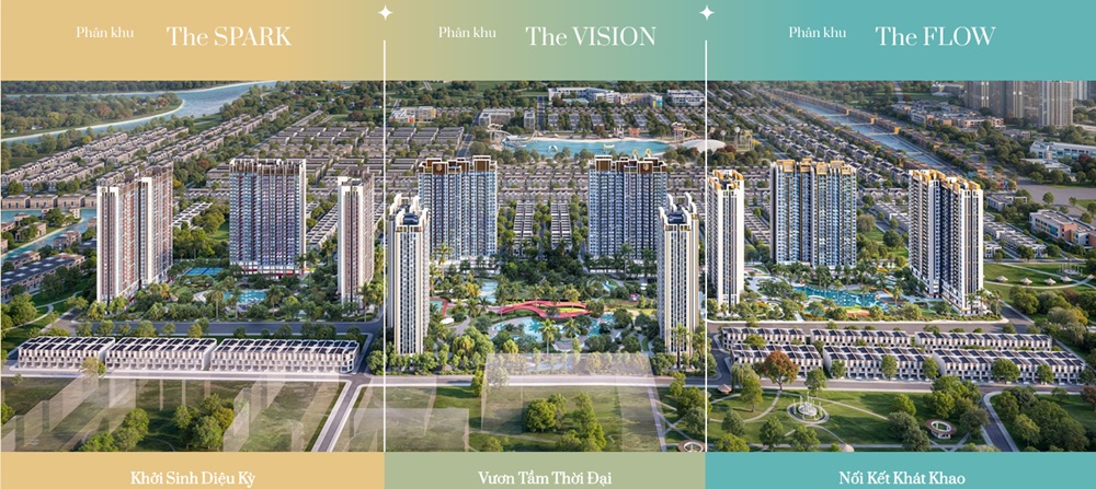 vị trí The Spark, The Vision, The Flow Dự án Masteri Era Landmark Vinhomes Ocean Park 3 The Crown Ocean City Hưng Yên