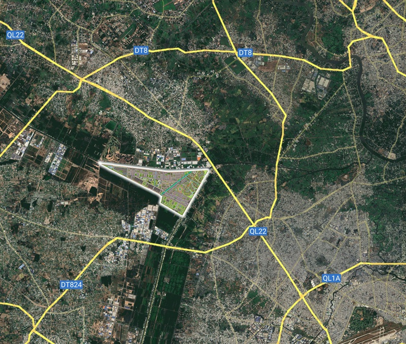 Vị trí Vinhomes Hóc Môn