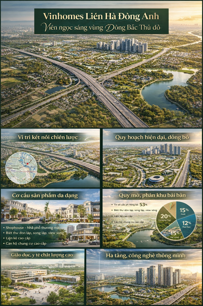 Dự án Vinhomes Liên Hà Đông Anh mở bán 2026