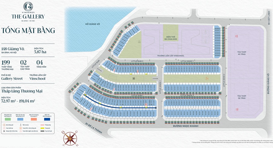 Mặt bằng Vinhomes Giảng Võ