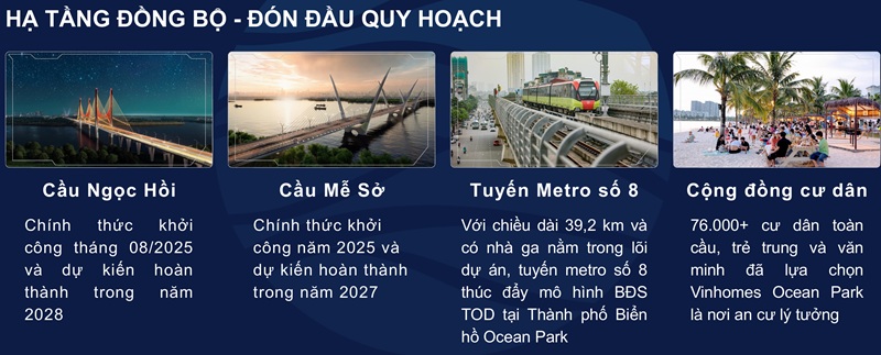 Hạ tầng Bất động sản thương mại Vinhomes Ocean Park 1