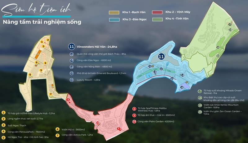 Tiện ích Vinhomes Hải Vân Bay Đà Nẵng Công ty CP Vinpearl – thuộc Tập đoàn Vingroup, Vinhomes