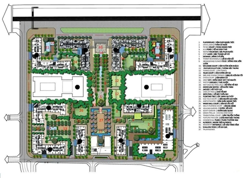 Mặt bằng Căn hộ chung cư Vinhomes Cao Xà Lá Nguyễn Trãi Thanh Xuân