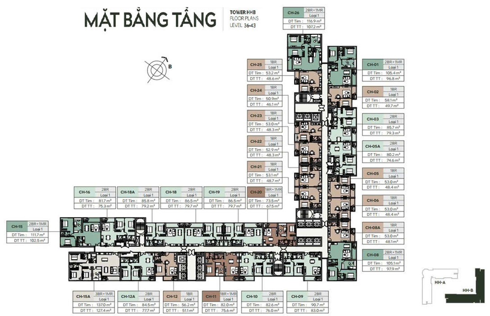 Mặt bằng Giới thiệu dự án căn hộ chung cư Masterise Homes Cao Xà Lá