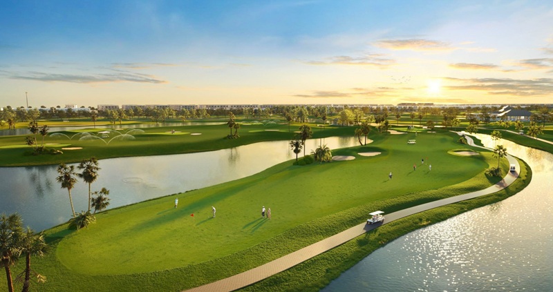 Sân golf 36 lỗ Khu đô thị du lịch nghỉ dưỡng Mekong