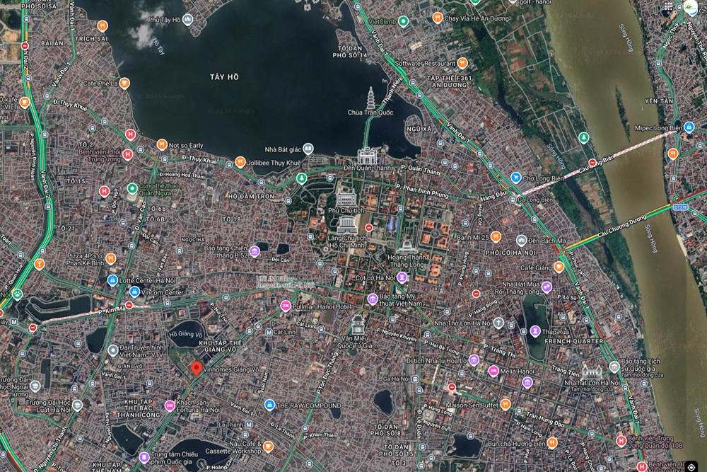 Vị trí Vinhomes The Gallery Giảng Võ mở bán